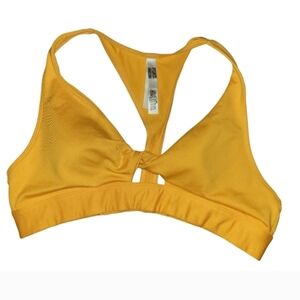 PINK Ultimate Victorias Secret Gym to Swim Bra Swim Top Size LARGE Yellow